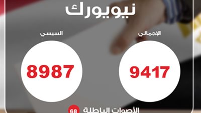السيسي يتفوق على صباحي في نيويورك