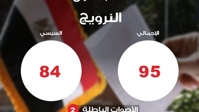 السيسي يحصل على 84 صوتًا مقابل 9 لصباحي في النرويج