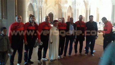 بالصور.. المقاصة يؤدي صلاة الجمعة بمسجد الحسن الثاني بالمغرب