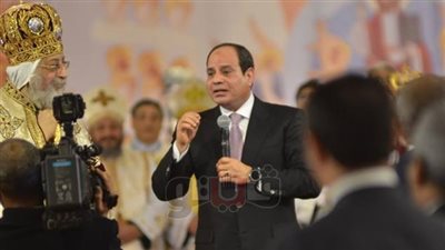 السيسي يصل الكاتدرائية بالعاصمة الإدارية لحضور قداس عيد الميلاد