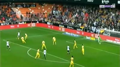 فالنسيا يفوز بثنائية في شباك جيرونا بالليجا (فيديو)