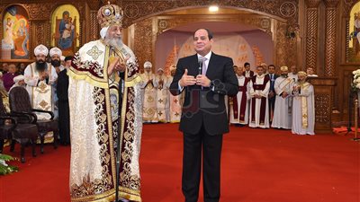 كلمة السيسي في قداس عيد الميلاد بكاتدرائية العاصمة الإدارية