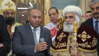 محافظ المنوفية يشارك في الاحتفالات بعيد الميلاد (صور)