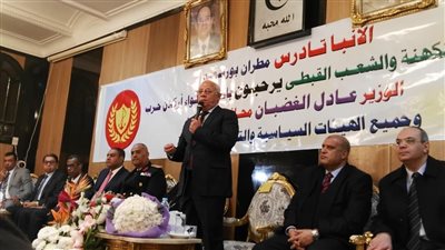 محافظ بورسعيد ومدير الأمن يشاركان الكنيسة الاحتفال بعيد الميلاد