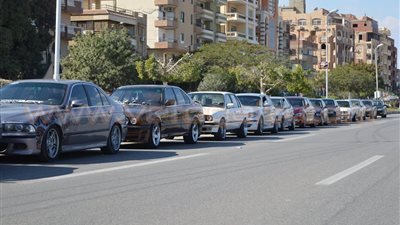 بالصور.. علم مصر يزين سيارات أكبر تجمع لملاك «BMW» بالإسماعيلية