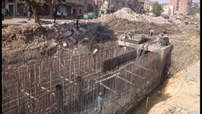 استمرار أعمال تغطية ترعة بهنباي بتكلفة 16 مليون جنيه