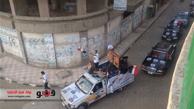 بالفيديو والصور.. انطلاق مسيرة بالسيارات لدعم صباحي على أنغام 