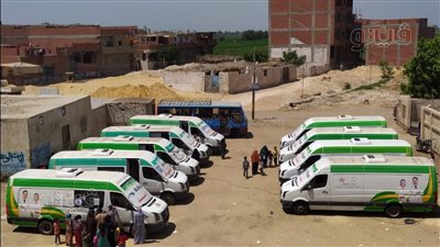 الكشف على 2042 مريضًا خلال قافلة طبية بقرية المسيد في بني سويف