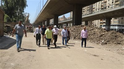 محافظ الجيزة يتفقد أعمال تطوير طريق المنصورية | صور
