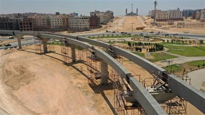 بالصور.. تقدم أعمال تنفيذ مشروع مونوريل العاصمة الإدارية الجديدة