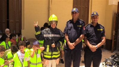 الحماية المدنية تستقبل تلاميذ إحدى الأكاديميات لتنمية القدرات البشرية | صور 