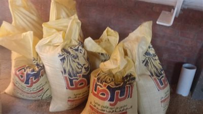 ضبط 50 طنا من الأقماح المحلية داخل مطحن خاص بأسيوط 