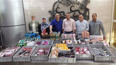 إحباط محاولة تهريب أدوات ومستحضرات تجميل بمطار سوهاج