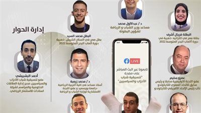 صالون تنسيقية شباب الأحزاب يستضيف أبطال مصر في بطولة البحر المتوسط