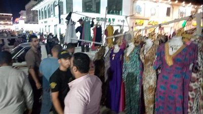 رفع الإشغالات بشارع النيل والسوق السياحى برأس البر في دمياط | صور