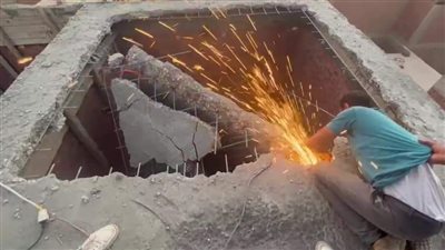 إزالة أسقف مبان مخالفة في حملة بأبو النمرس | صور