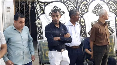 عزاء والدة محمد حمص نجم الإسماعيلي السابق l فيديو 