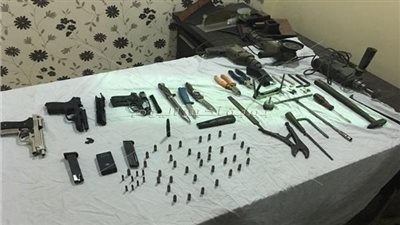 تفاصيل تحويل منزل لورشة لتصنيع الأسلحة النارية بالفيوم 