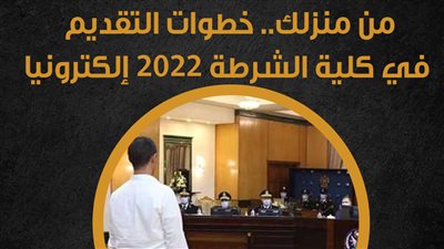 من منزلك.. خطوات التقديم في كلية الشرطة 2022 إلكترونيا | إنفوجراف