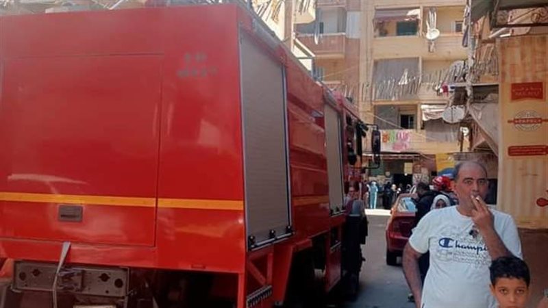 حريق هائل بشقة سكنية