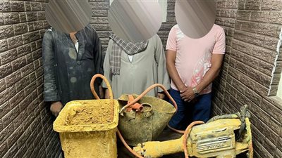 ضبط 4 أشخاص بتهمة التنقيب عن الآثار بمنشأة ناصر 