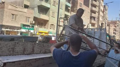 رفع ١٣٠حالة إشغال وكلبشة السيارات المخالفة بالطالبية