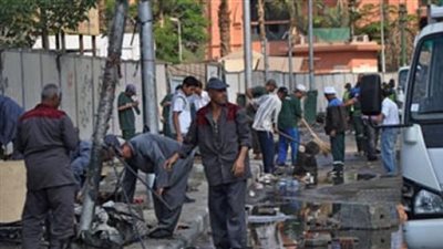 استمرار أعمال النظافة في التحرير استعدادًا للعيد