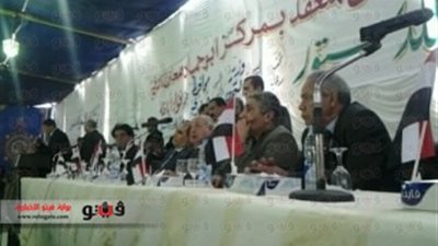 بالصور.. مؤتمر لوزير التموين بالشرقية لدعم الدستور