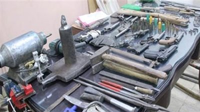 ضبط ورشة لتصنيع الأسلحة النارية بالقليوبية