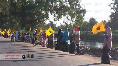 بالصور.. سلسلة بشرية لأعضاء 