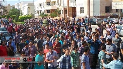 أمن جامعة بنها ينجح في السيطرة على تظاهرات الإرهابية