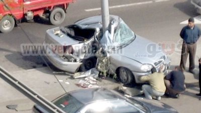 انفجار إطار يُصيب سائقًا بسكتة قلبية فى القليوبية