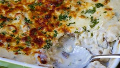 مكرونة المشروم والكريمة من مطبخ الشيف أيمن العطار