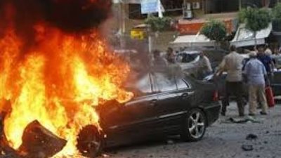 مجهولون يشعلون النيران بسيارة مدير شركة الكهرباء بالسويس