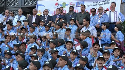 بالصور.. 400 شاب بالكشافة الجوية يشاركون في منتدى بالإسماعيلية