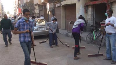حملة موسعة لـ«نظافة وتشجير» حى الوايلى