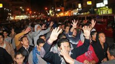 تجمع العشرات من عناصر الإرهابية للانطلاق بمسيرة في المطرية